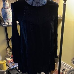 Adiva Black Long Sleeve Top